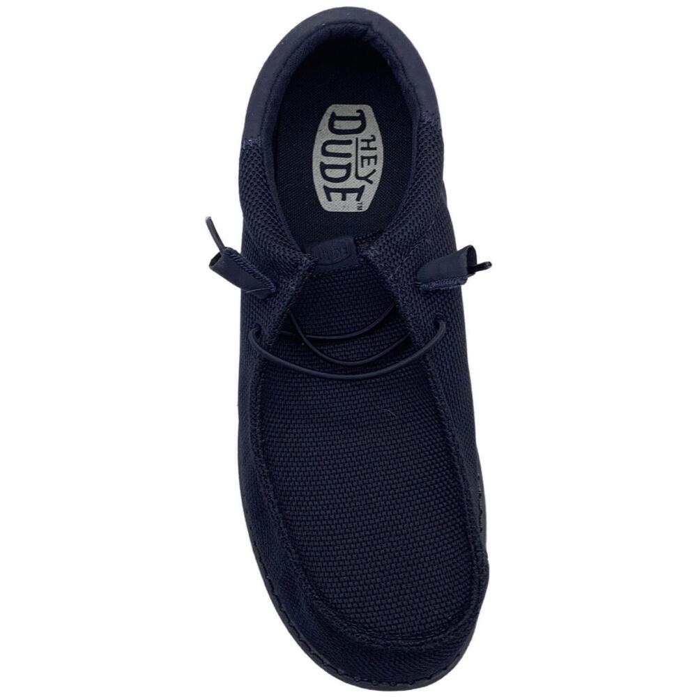 Hey Dude Men's Wally Funk Mono Slip-On Casual Loafers Navy - Medium - Picture 2 of 3